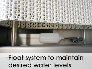 float system to maintain desired water levels